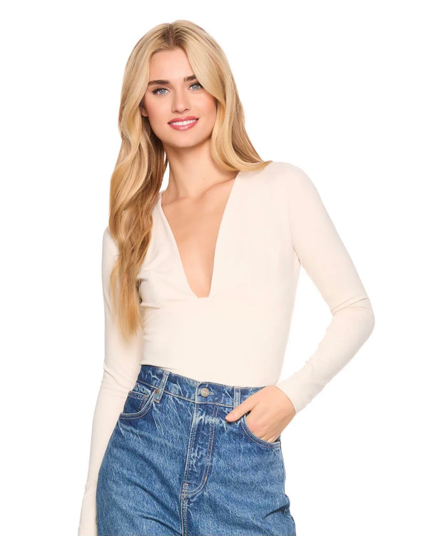 Susana Monaco Long Sleeve Open Front Top