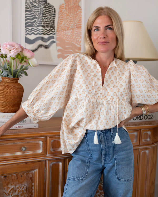 Marea Steph Top in Dandelion Tinsel