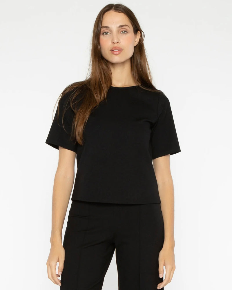 Ripley Rader Ponte Knit Short Sleeve Top Extended