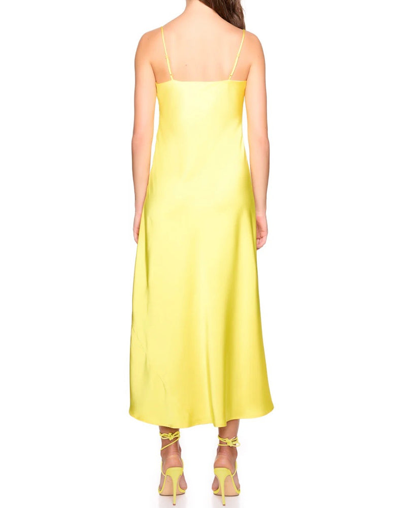 Susana Monaco Satin Bias Cut Slip Dress