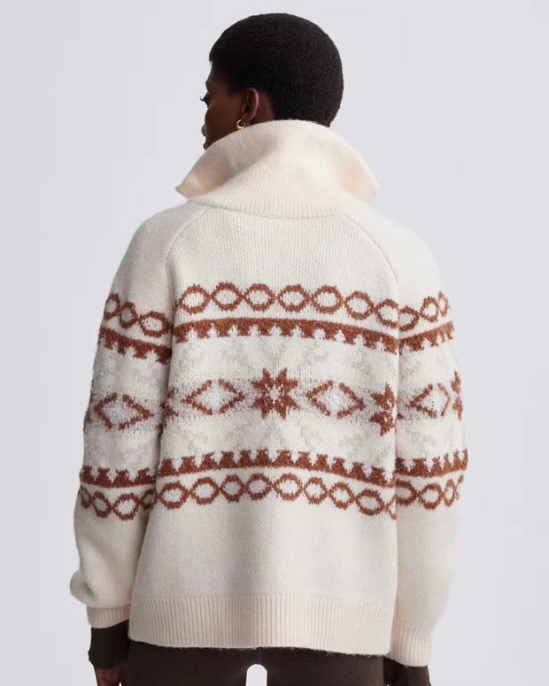 Varley Cai Fairisle Half Zip