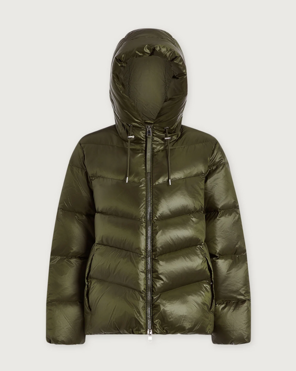 Varley Madelina Lightweight Down Jacket in Racing Olive