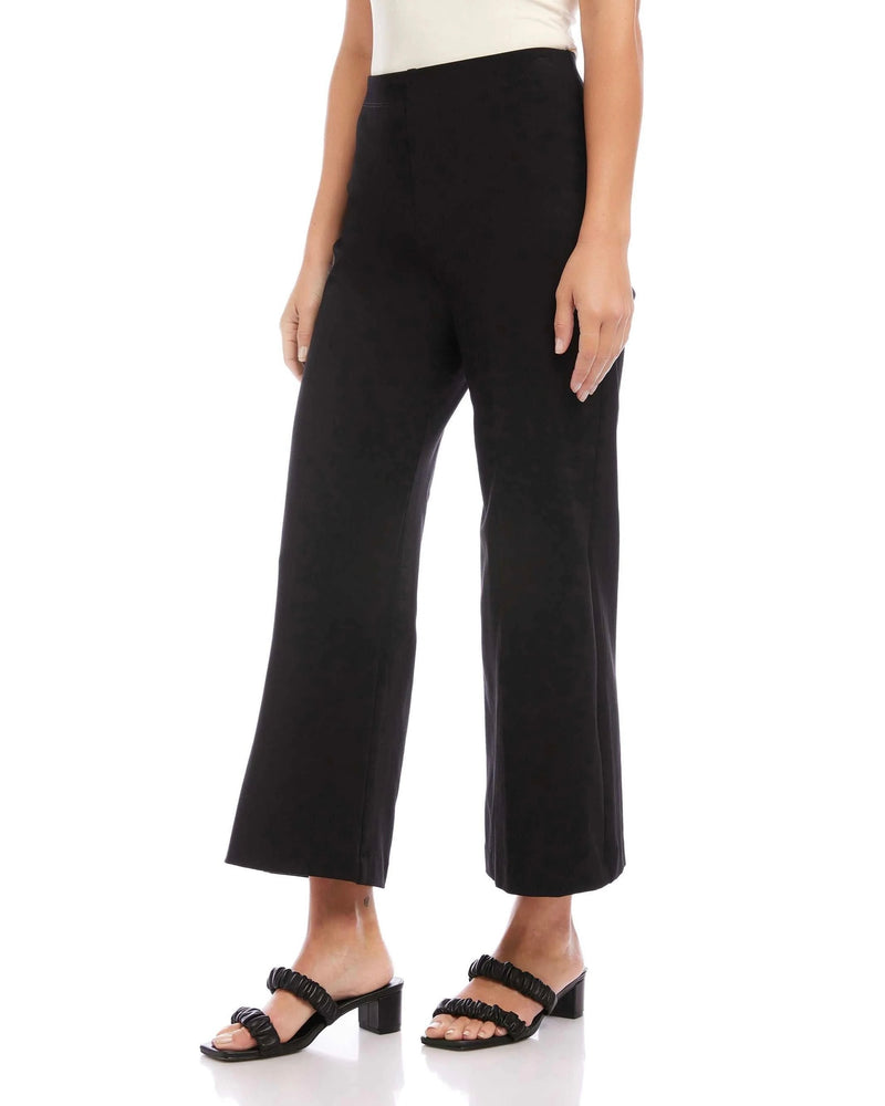 Wide-Leg Cropped Pants