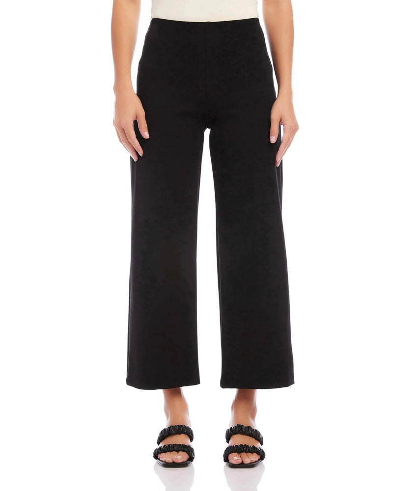 Wide-Leg Cropped Pants