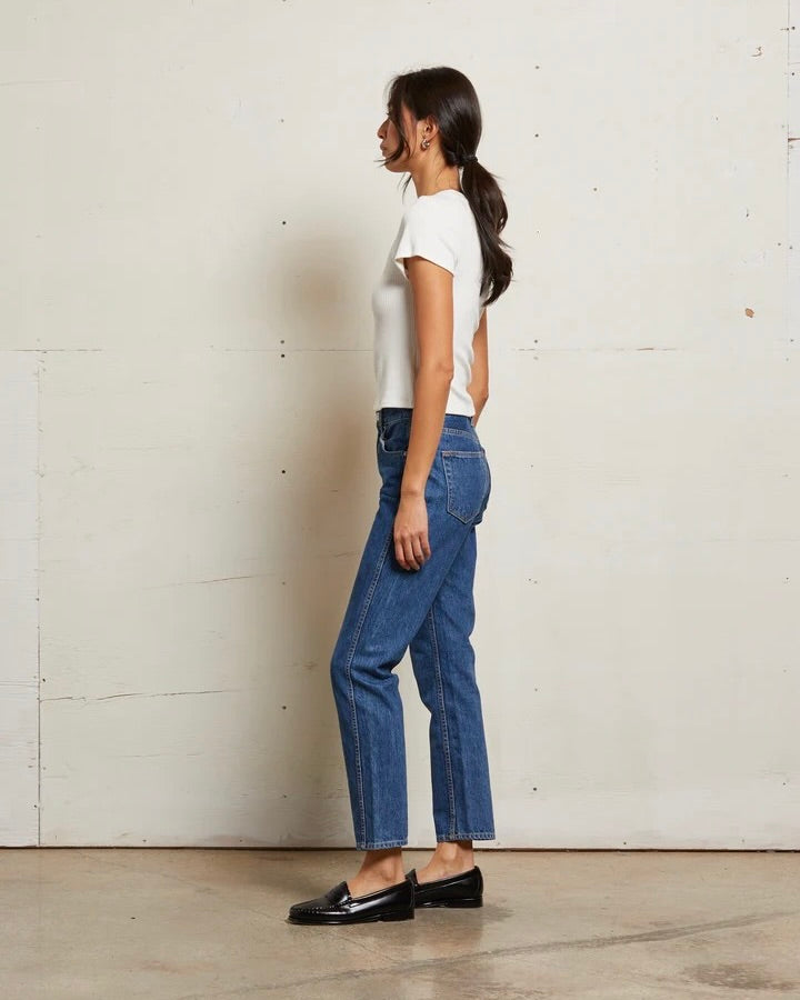 PWT Gabby Sweater Rib Short Sleeve Crew
