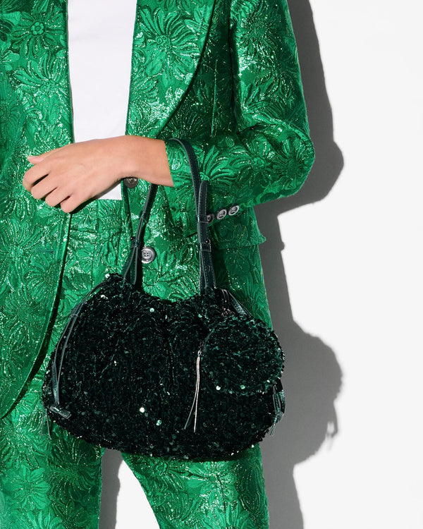 MZ Wallace Small Waverly Shoulder - Mallard Sequin