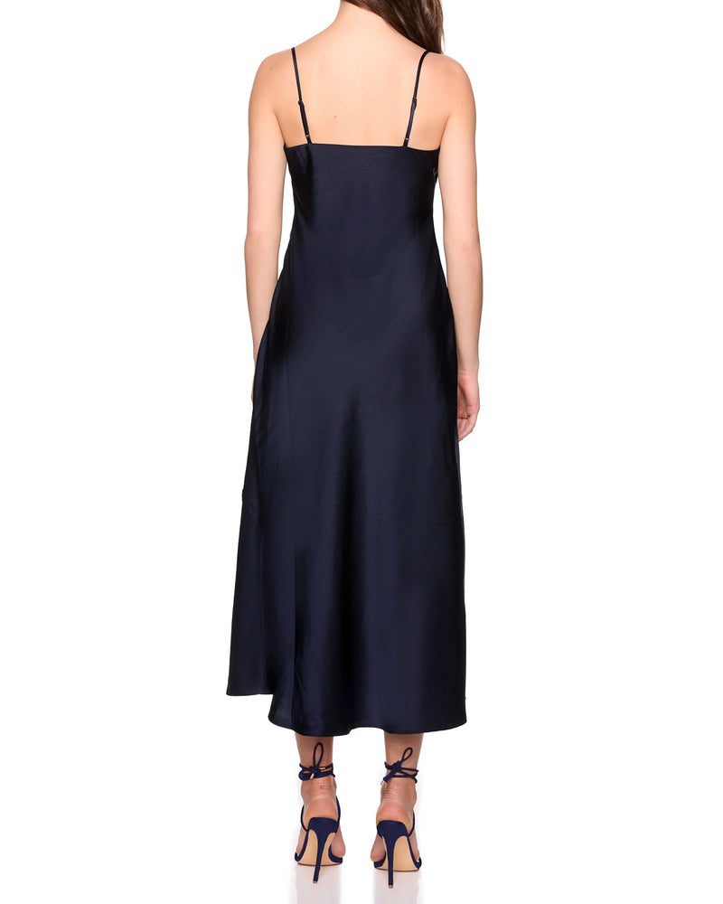 Susana Monaco Satin Bias Cut Slip Dress