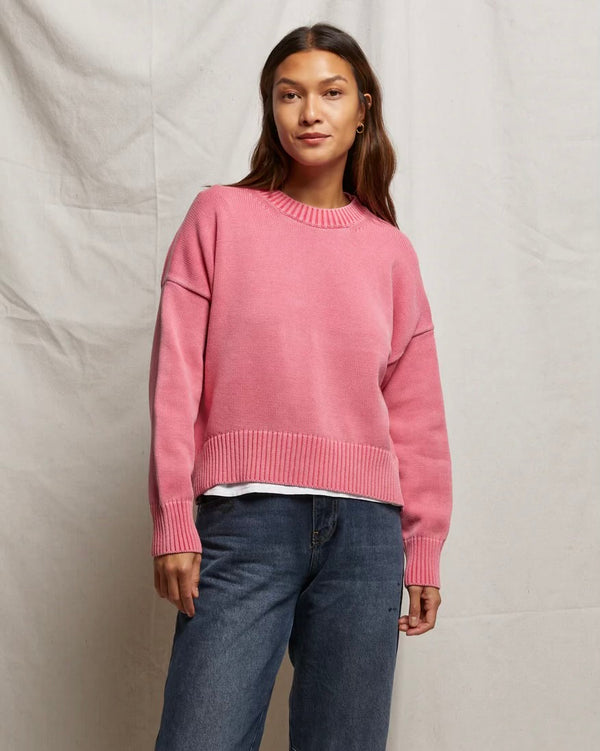 PWT Janet Cotton Sweater in Pink Bloom