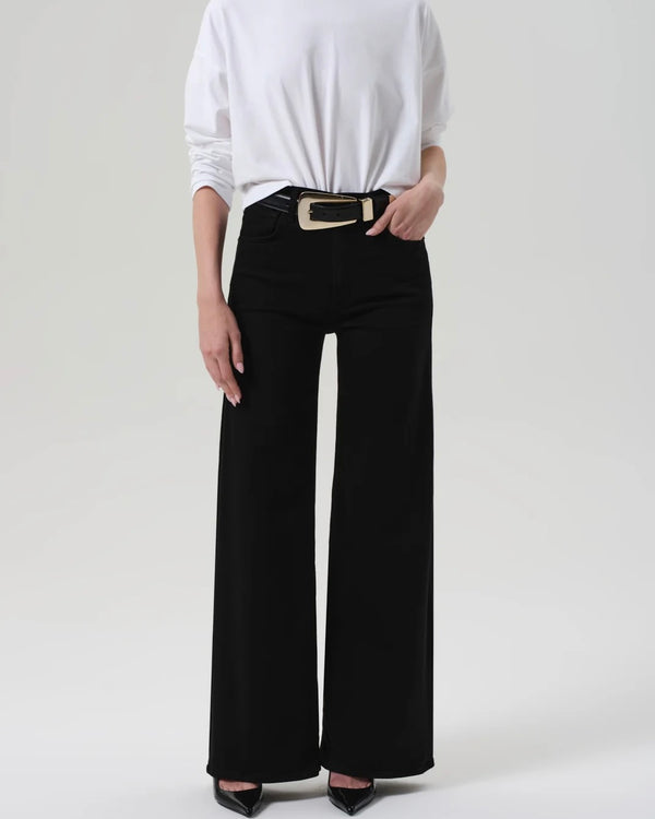 Citizens of Humanity Lyra Wide Leg 32" in Plush Black