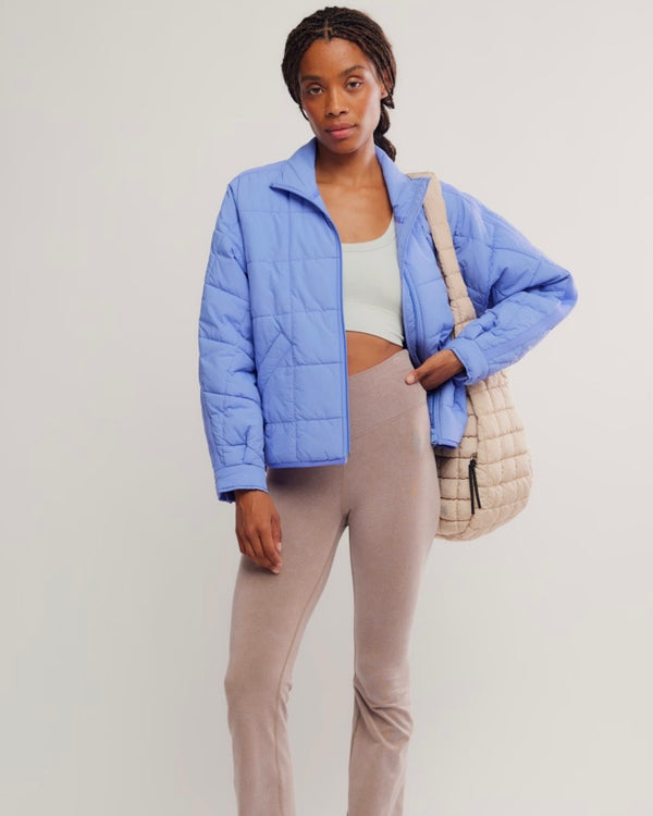 Free People Pippa Packable Puffer Jacket in Pulse