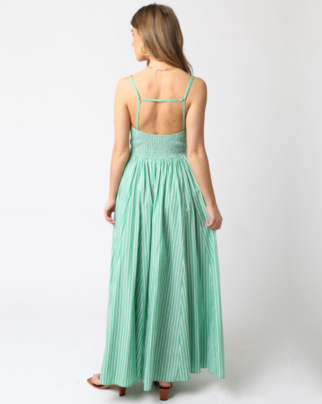 Pinstripe Picnic Maxi
