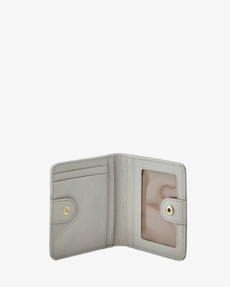 Gigi Pebble Leather Mini Folding Wallet