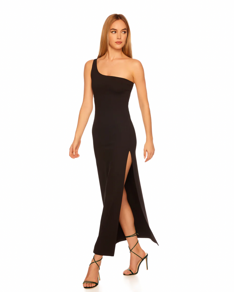Susana Monaco One Arm High Slit Dress