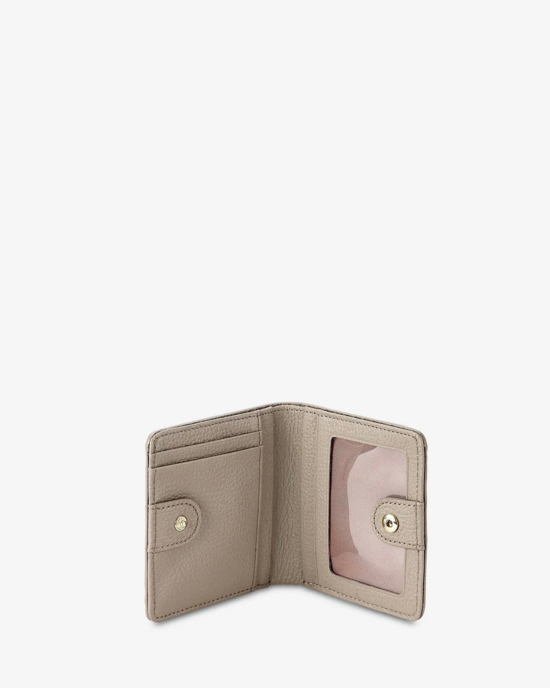 Gigi Embossed Python Mini Folding Wallet