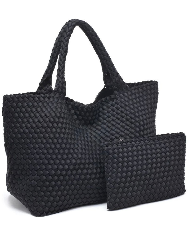 Sol and Selene Sky's The Limit Large Woven Neoprene Tote