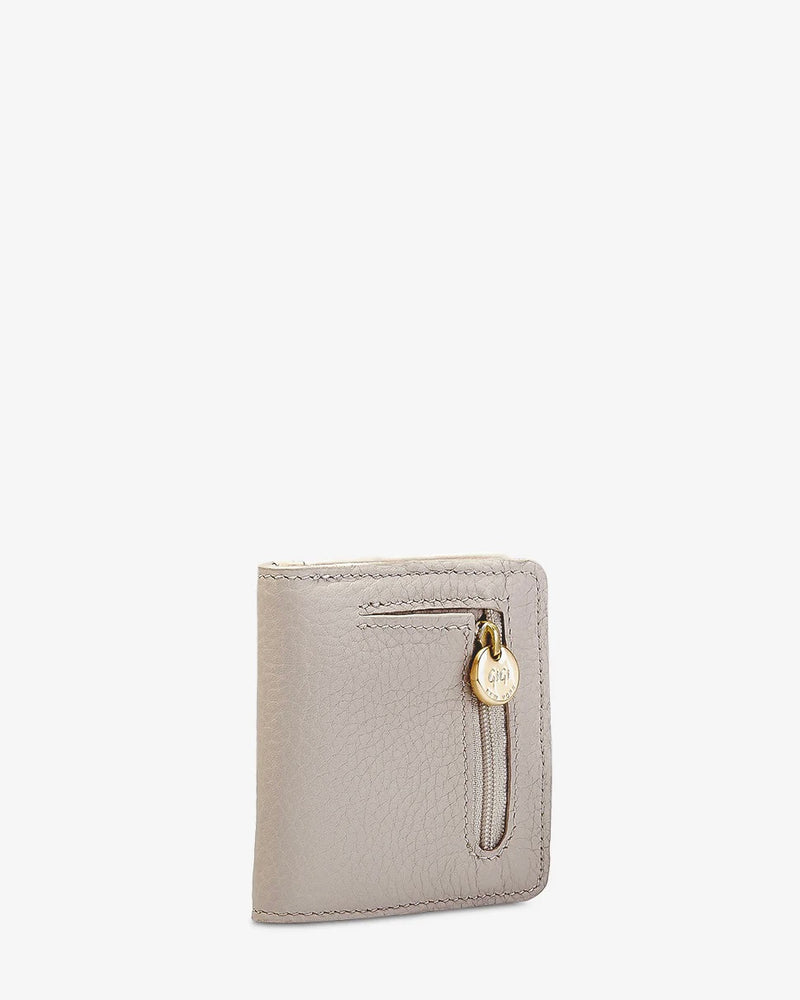 Gigi Pebble Leather Mini Folding Wallet