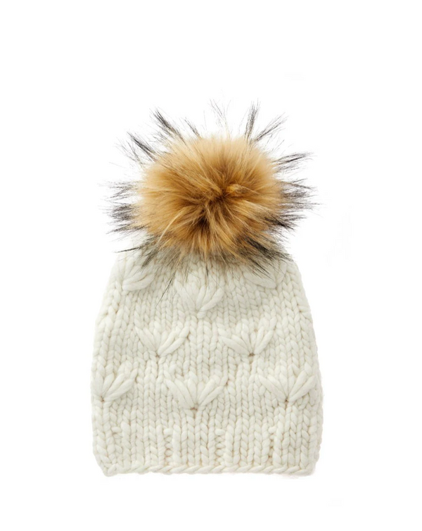 Lele Sadoughi Motley Beanie - White