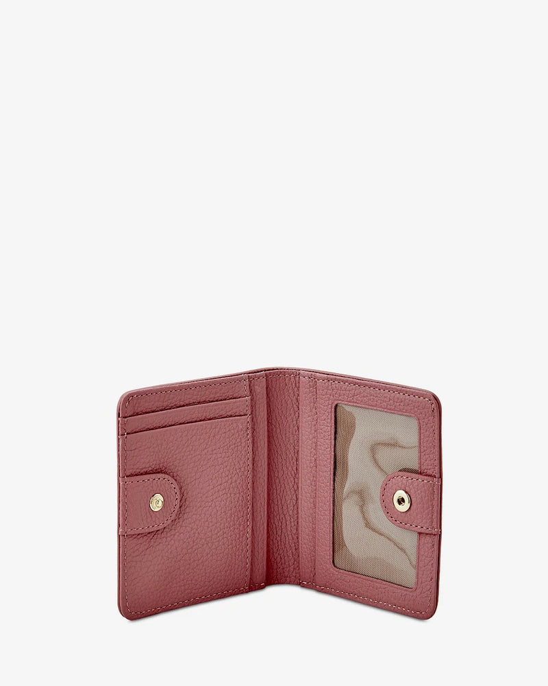 Gigi Pebble Leather Mini Folding Wallet