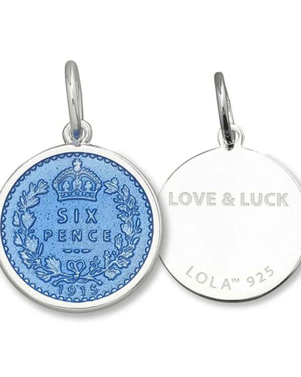 LOLA Periwinkle Sixpence Pendant 19mm