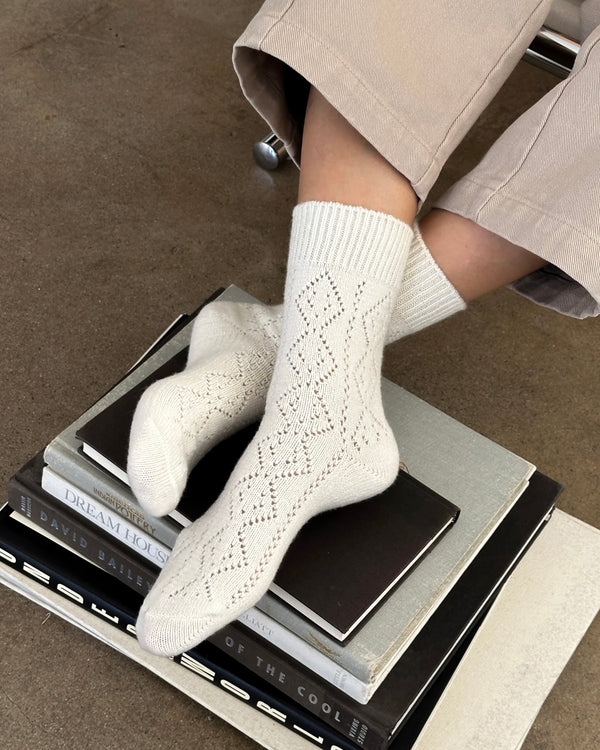 Le Bon Shoppe Cashmere Pointelle Socks
