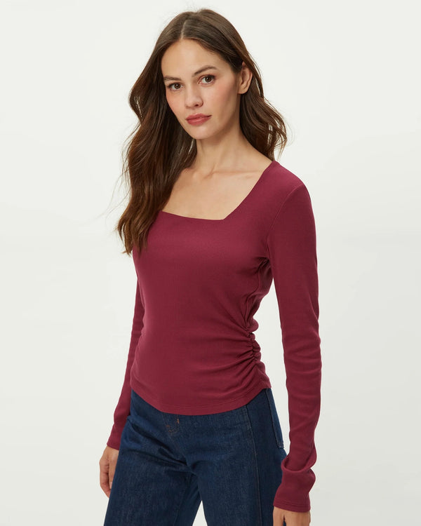 Michael Stars Sarah Square Neck Longsleeve