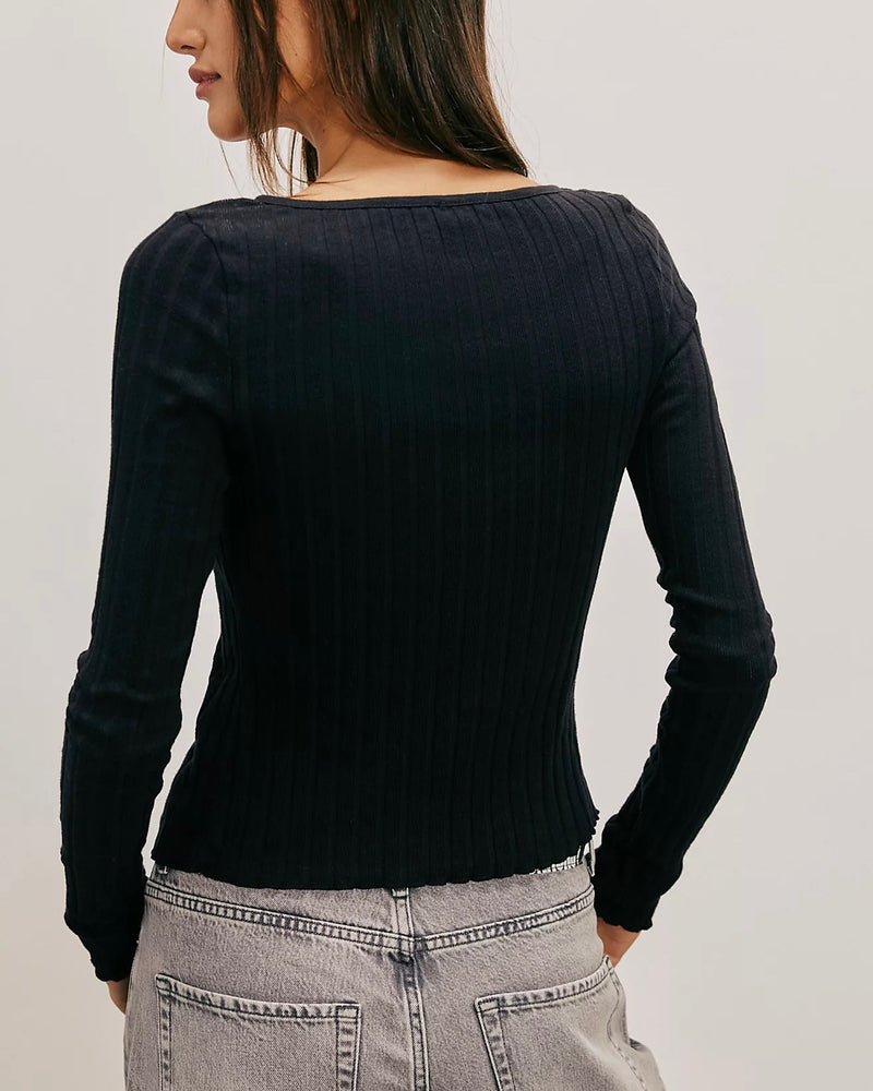 Free People Tilly Long Sleeve in Black