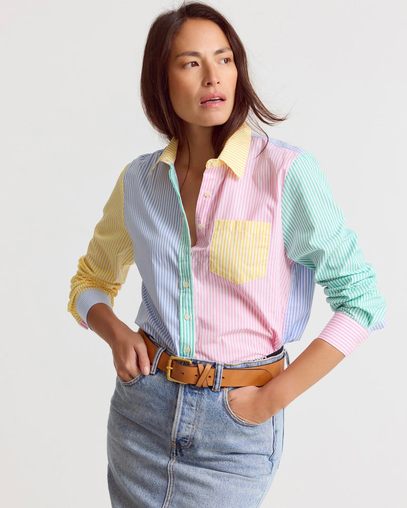 The Party Stripe Boyfriend Shirt
