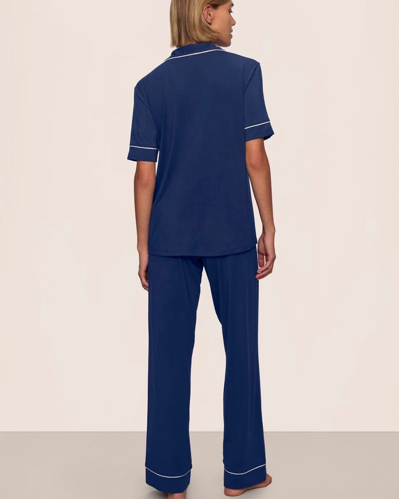 Eberjey Gisele Short Sleeve Long PJ Set