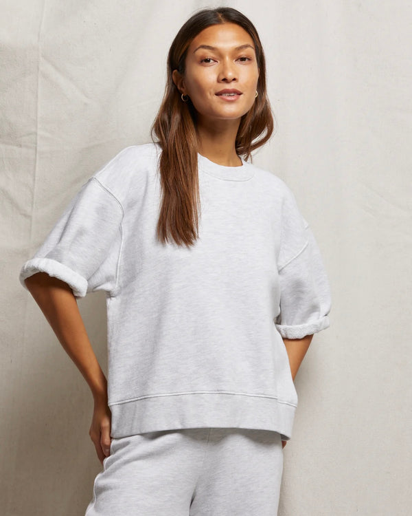 PWT Rebecca French Terry 3/4 Puff Sleeve Sweatshirt