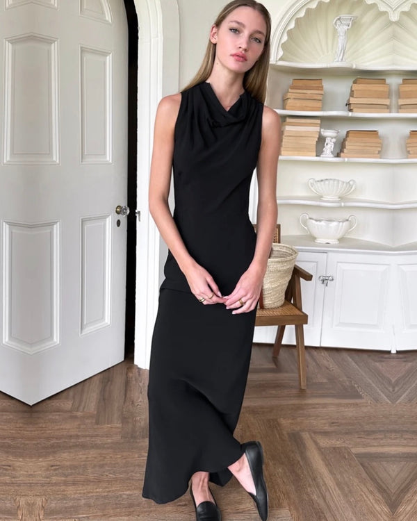 Emerson Fry Sculptural Dress in Black
