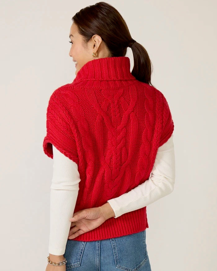 525 Angelica Cable Trim High-Low Vest