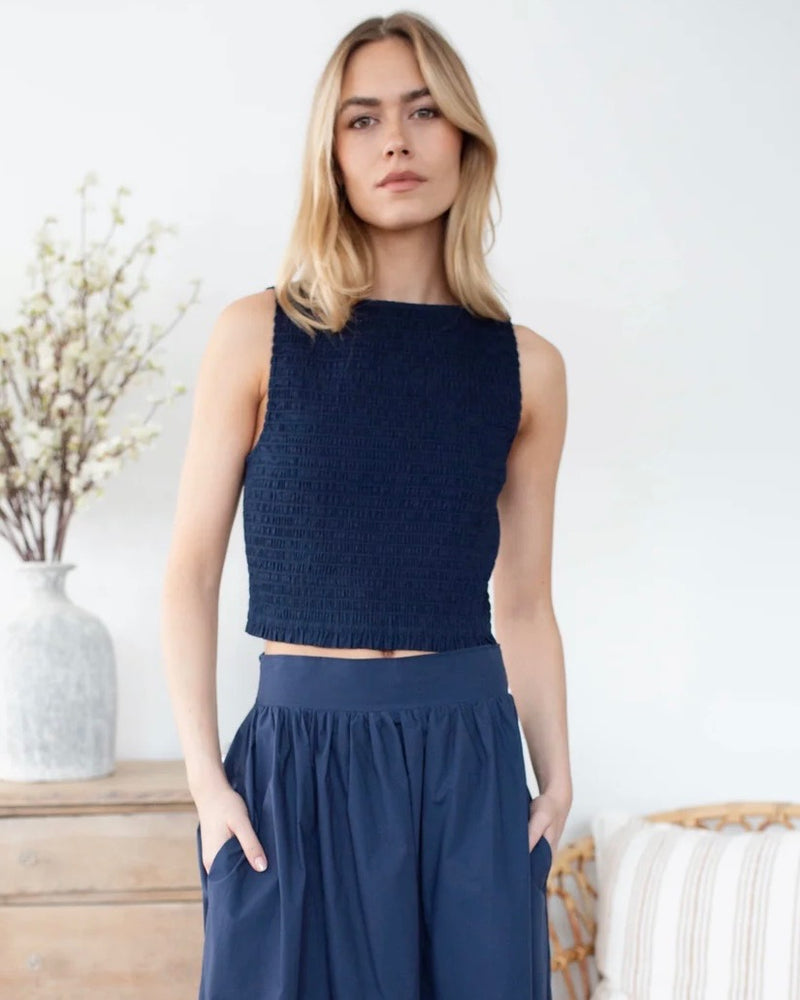 Marea Charlotte Top in Navy