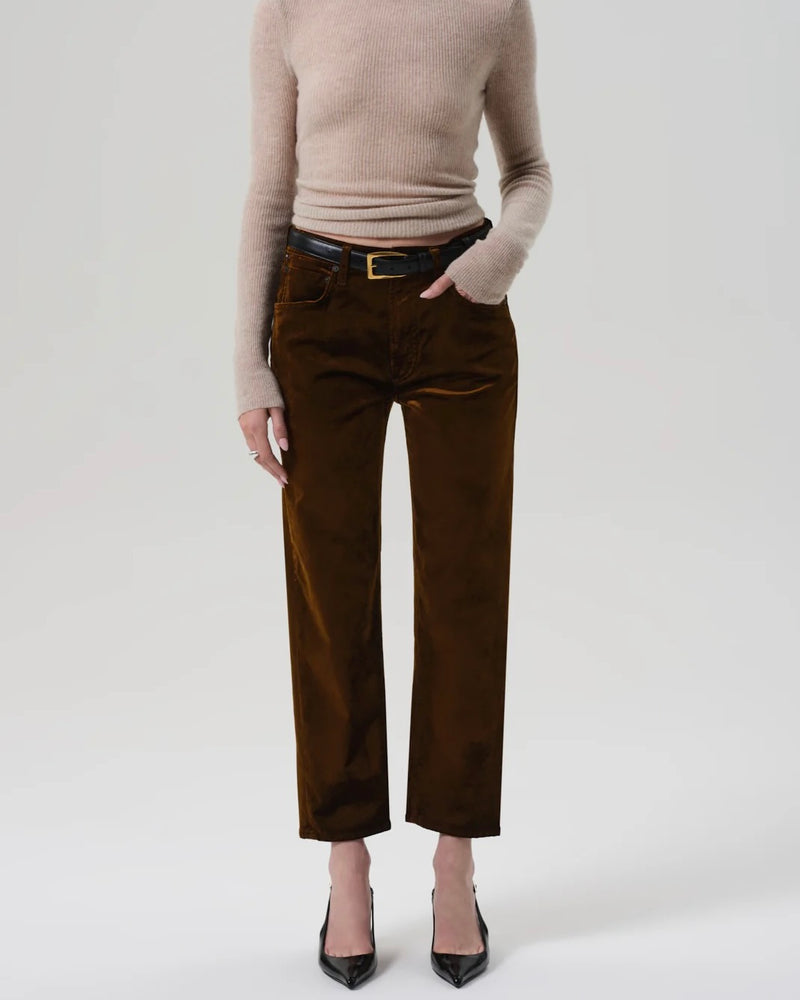 Citizens of Humanity Delfina Straight in Golden Velvet
