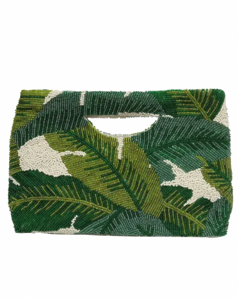 Tropical Leaves Clutch