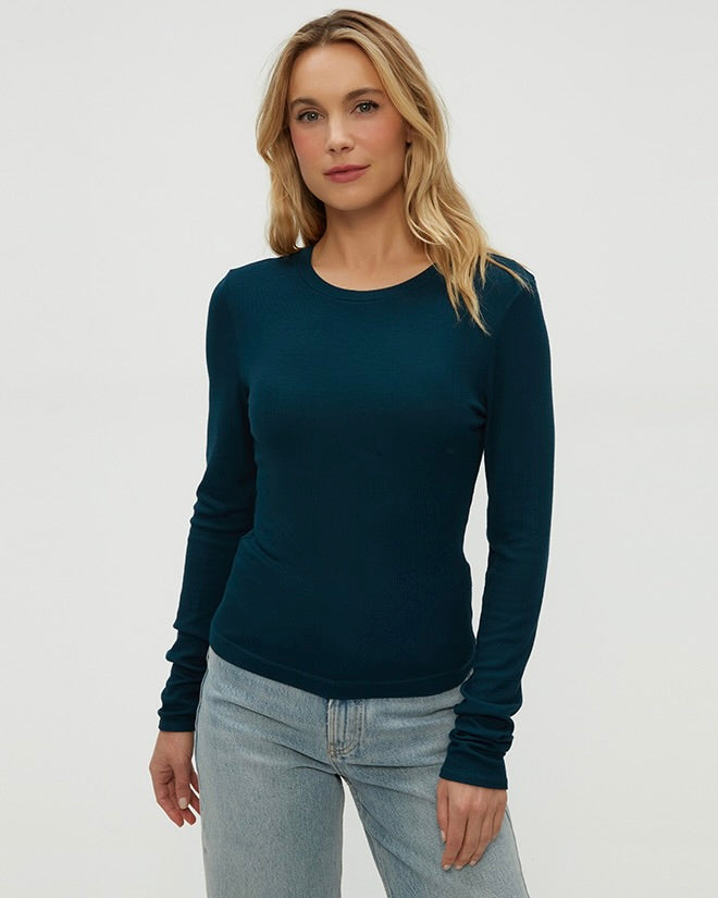 Michael Stars Finn Crew Neck Crop Tee