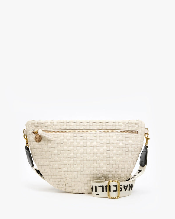 Clare V. Adjustable Crossbody Strap - Natural/Black