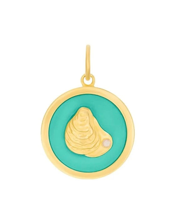 LOLA Oyster Seafoam/All Gold Pendant 27mm