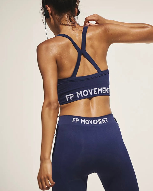 Free People Long Haul Logo Bra