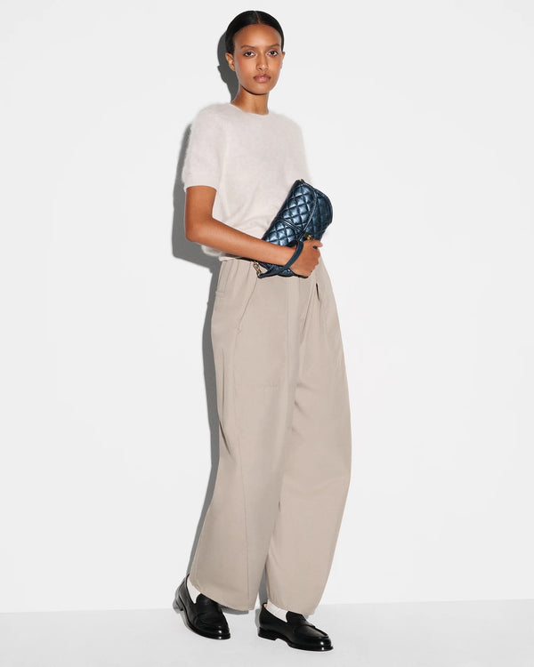 MZ Wallace Small Astor Convertible Clutch - Midnight Metallic Leather