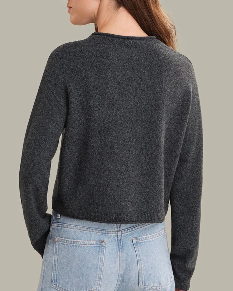 525 Blaire Rolled Collar Cardigan