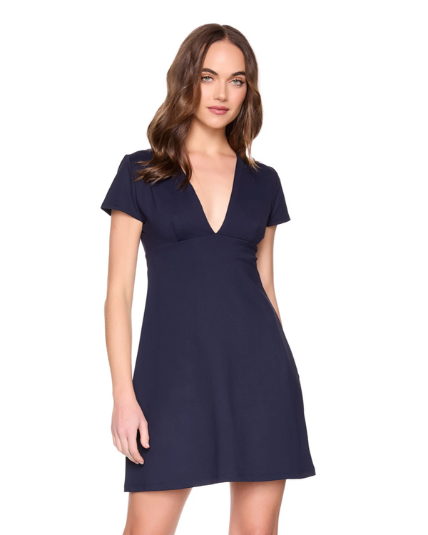 Susana Monaco V-Neck A-Line Dress 18"