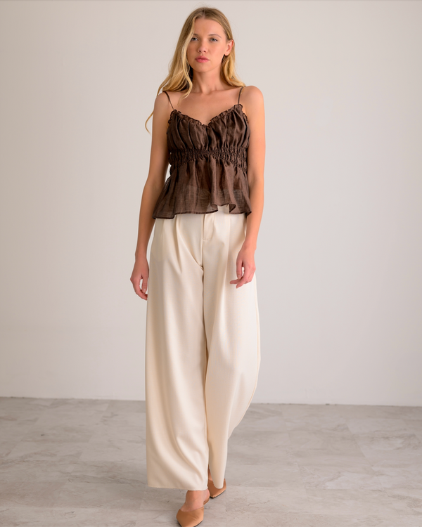Lavender Brown Stevie Top