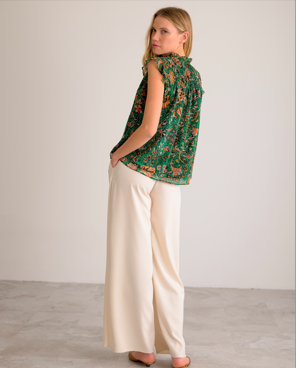 Lavender Brown Theodora Top