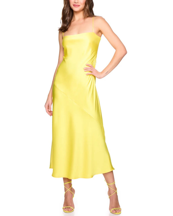 Susana Monaco Satin Bias Cut Slip Dress