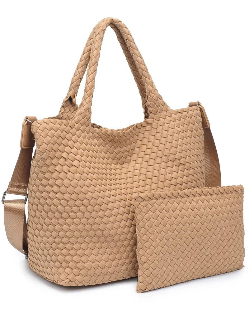 Sol and Selene Sky's The Limit Medium Woven Neoprene Tote