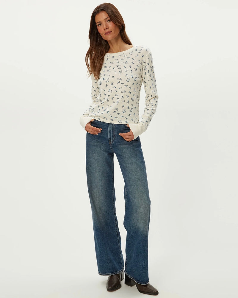 Michael Stars Palmer Printed Crop Tee