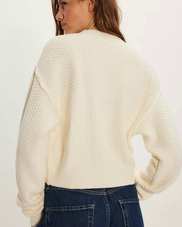Free People Lila Cardigan in Birch