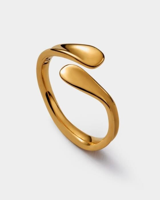 Molten Luxe Wrap Ring Adjustable