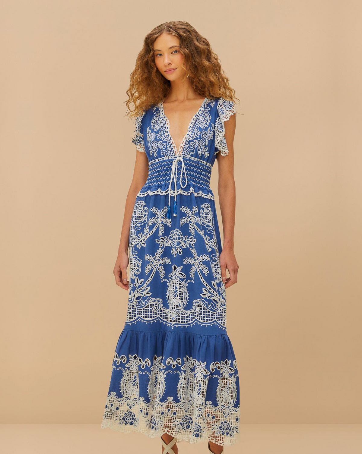 Farm Rio Romantic Richelieu Maxi Dress – Monelle Vermont