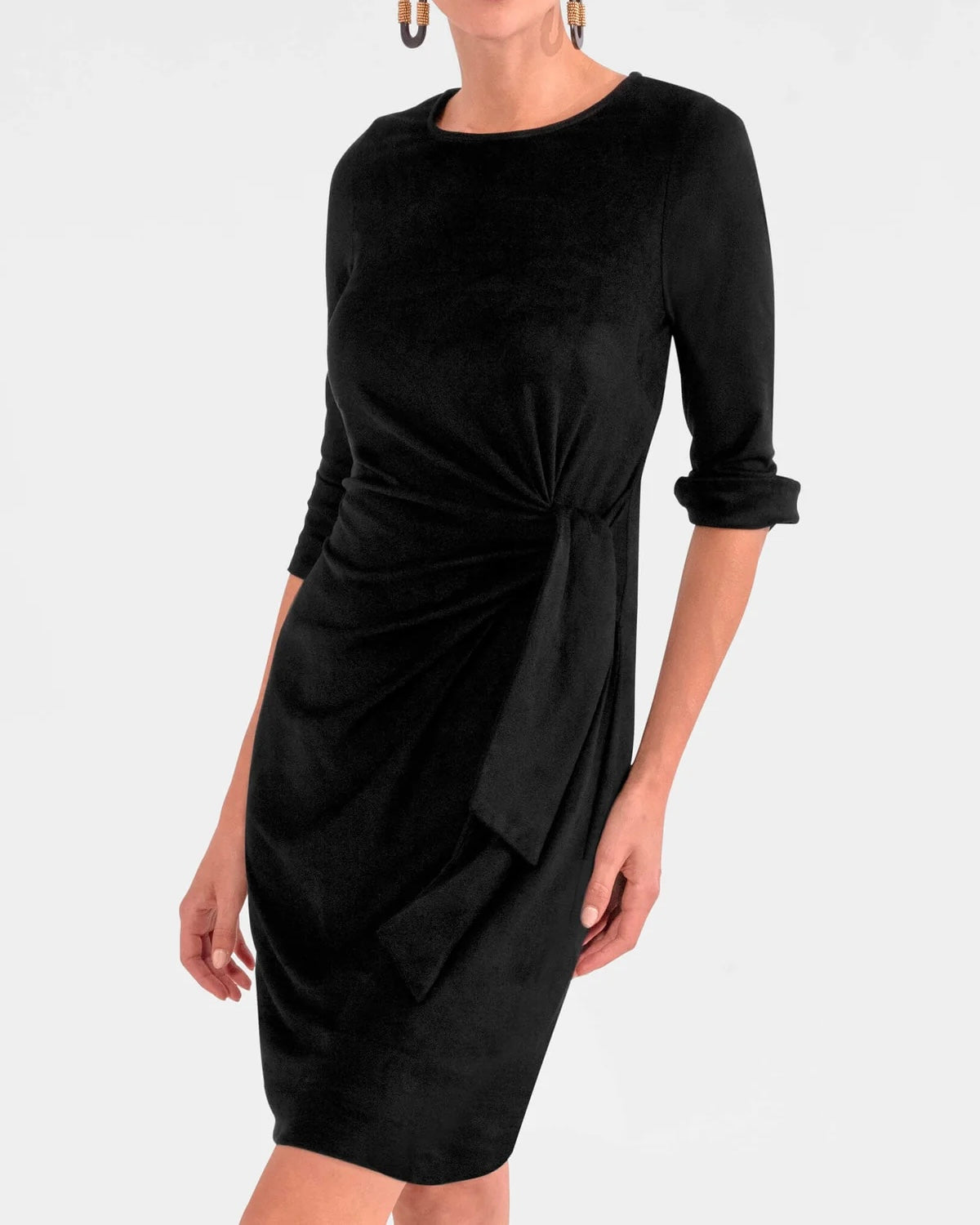 Gretchen Scott Cinch & Tie Dress - Silky Velvet Monelle Vermont Gretchen Scott Cinch & Tie Dress - Silky Velvet Monelle Vermont